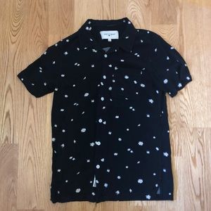 Floral button up short